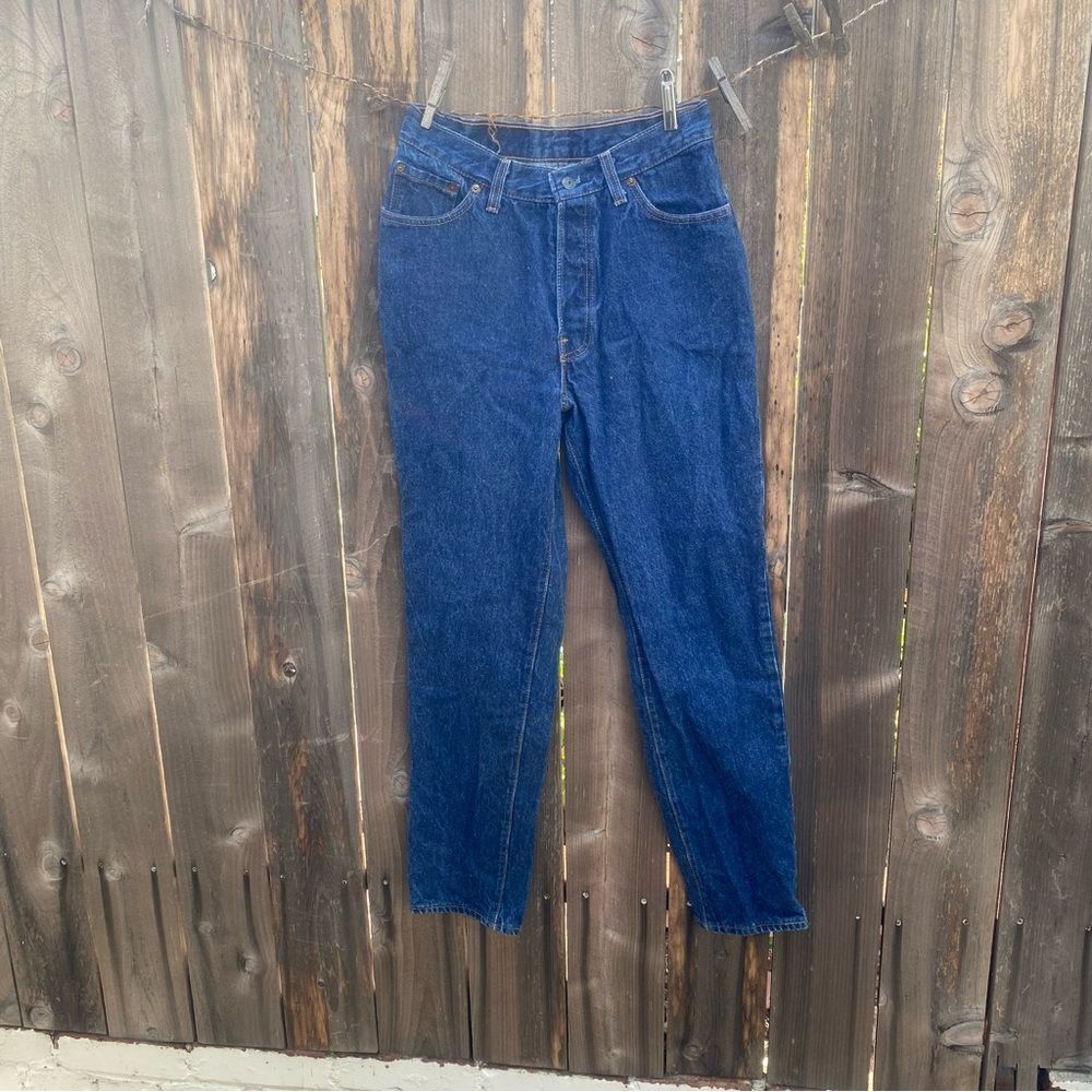 Levi's 17501 vintage made in USA Women's High Rise Jeans in Deep Blue size 11 - Picture 2 of 14